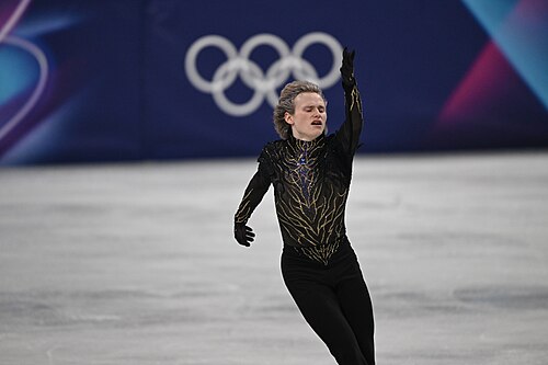 MILAN, ITALY - 13 FEBRUARY 2026: Ilia MALININ of United States competes during the Figure Skating Men Single Skating Free Skating at the Olympic Winter Games Milano Cortina 2026 Milano Ice Skating Arena on February 13, 2026 in Milan, Italy