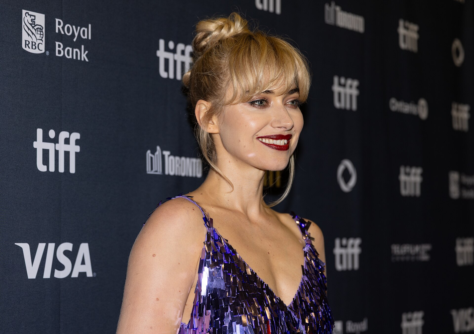 Imogen Poots, actor, at the 2025 Toronto International Film Festival (TIFF) for the movie Hedda.