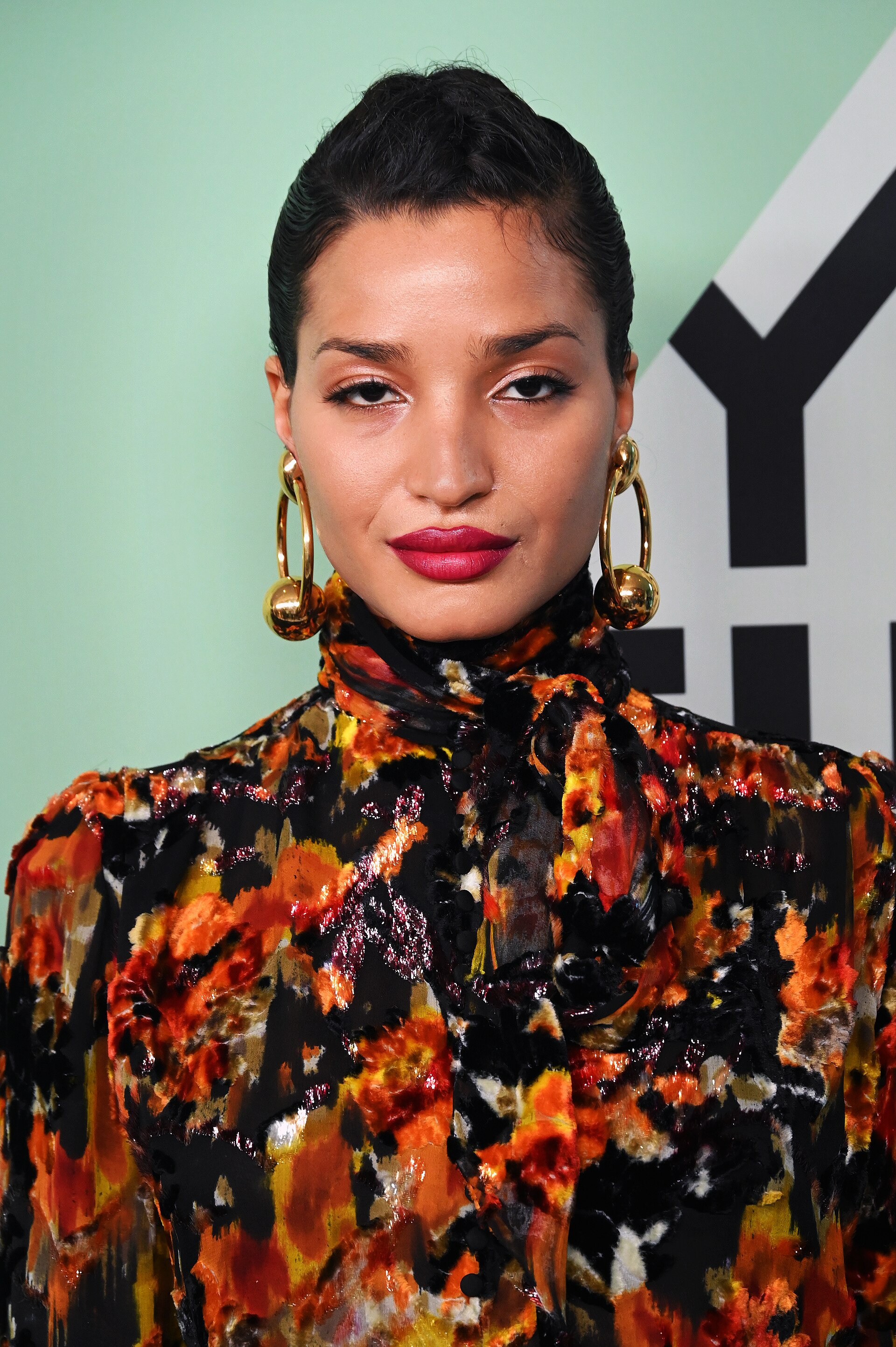 Indya Moore at the 63rd annual New York Film Festival for the film "Father Mother Sister Brother"