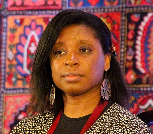 Irenosen Okojie, author, at the 2025 Jaipur Literature Festival in Jaipur, India