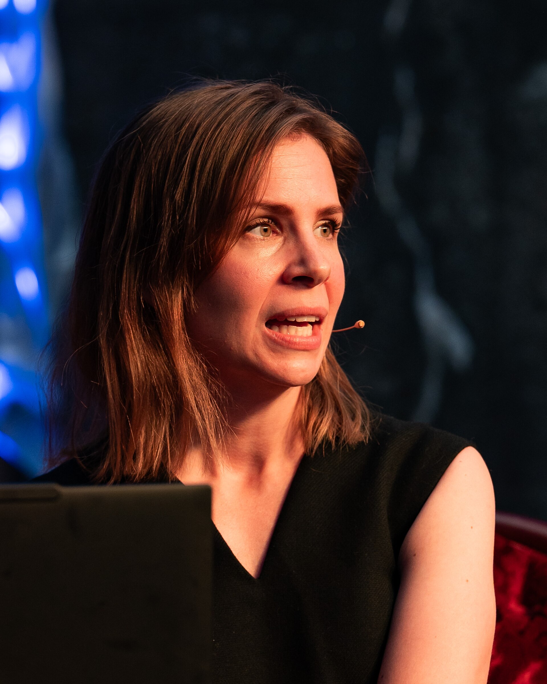 Irina Tjelle at the True Crime Festival in Arendal, Norway, 2025