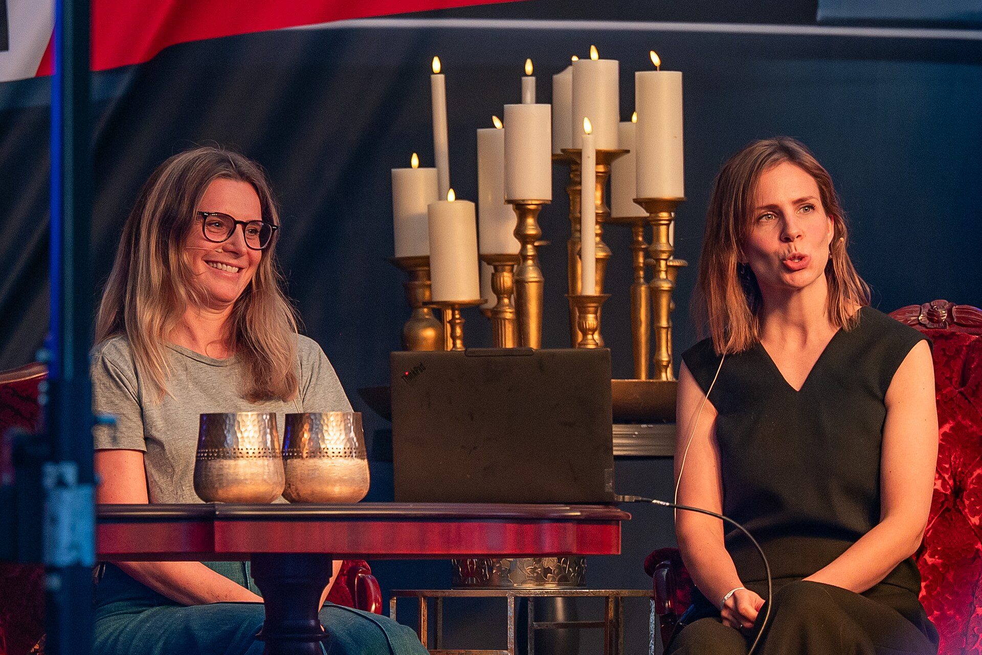 Trude Lorentzen and Irina Tjelle at the True Crime Festival in Arendal, Norway, 2025