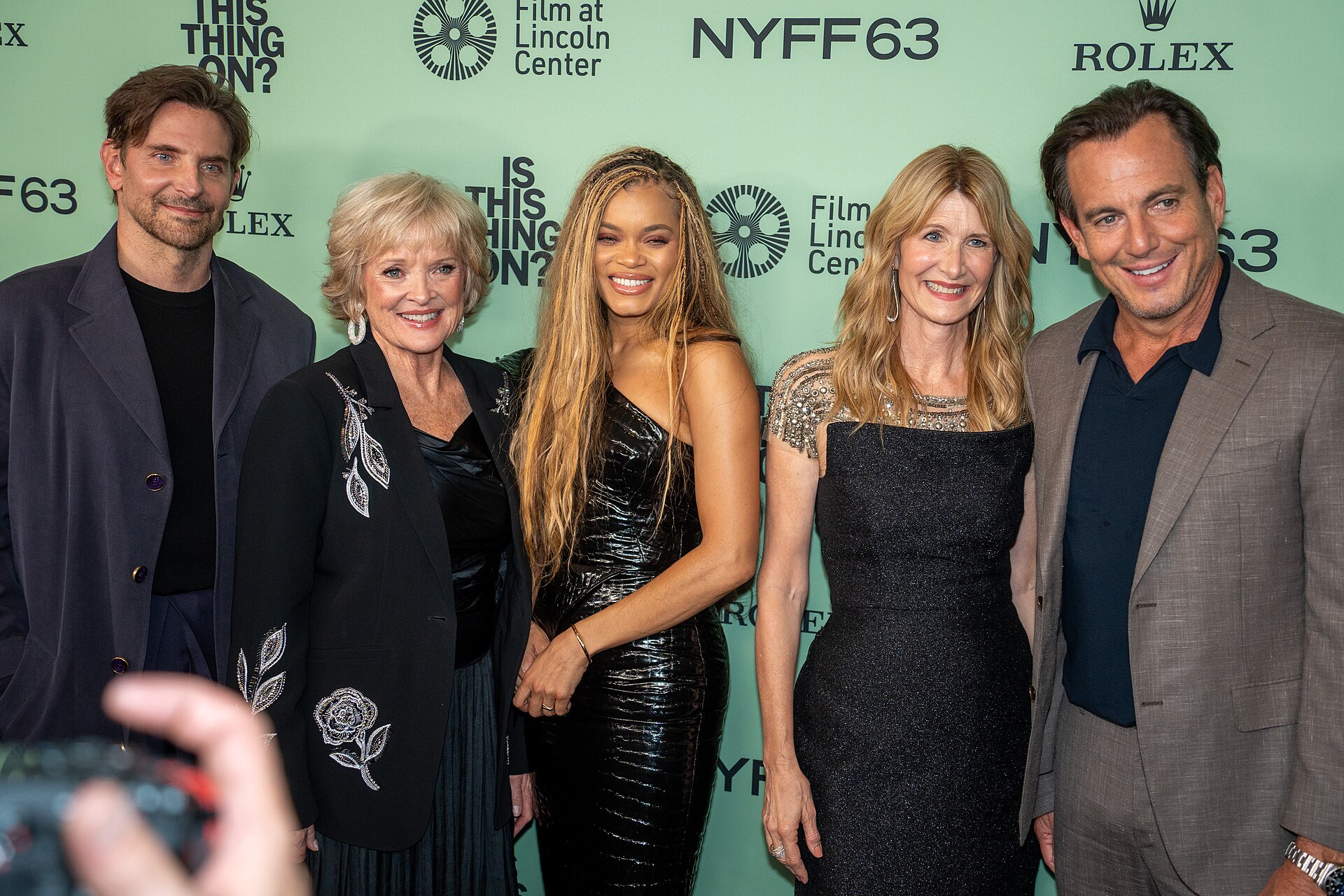 Cast of Is This Thing On? at the 63rd annual New York Film Festival at Lincoln Center in 2025