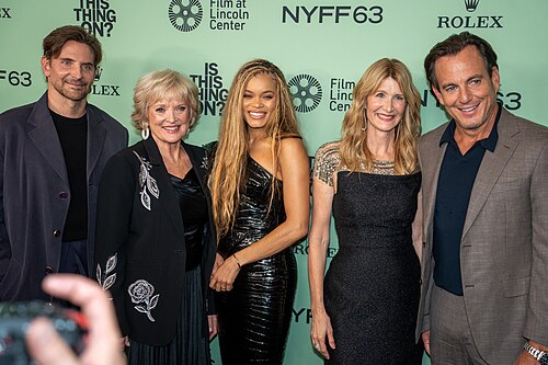 Cast of Is This Thing On? at the 63rd annual New York Film Festival at Lincoln Center in 2025