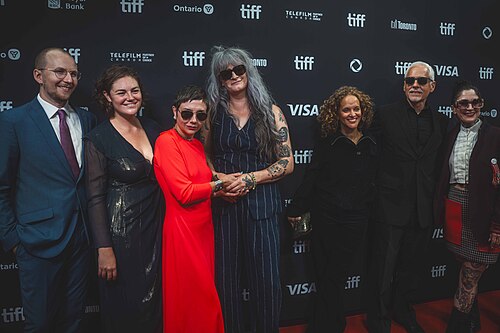 Isabel Merrell, Jessica Hopper, Wayne Isaak, Rachel McLean and Kevin Drew at the 2025 Toronto International Film Festival