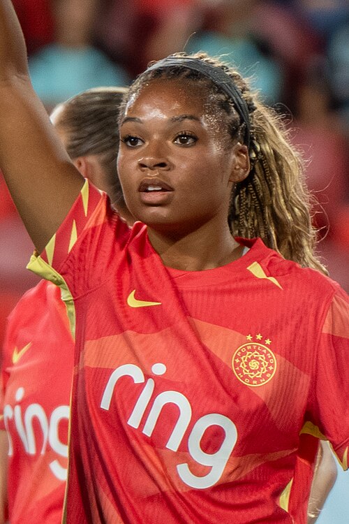 Isabella Obaze during Gotham FC vs Portland Thorns FC on 26 Sep 2025