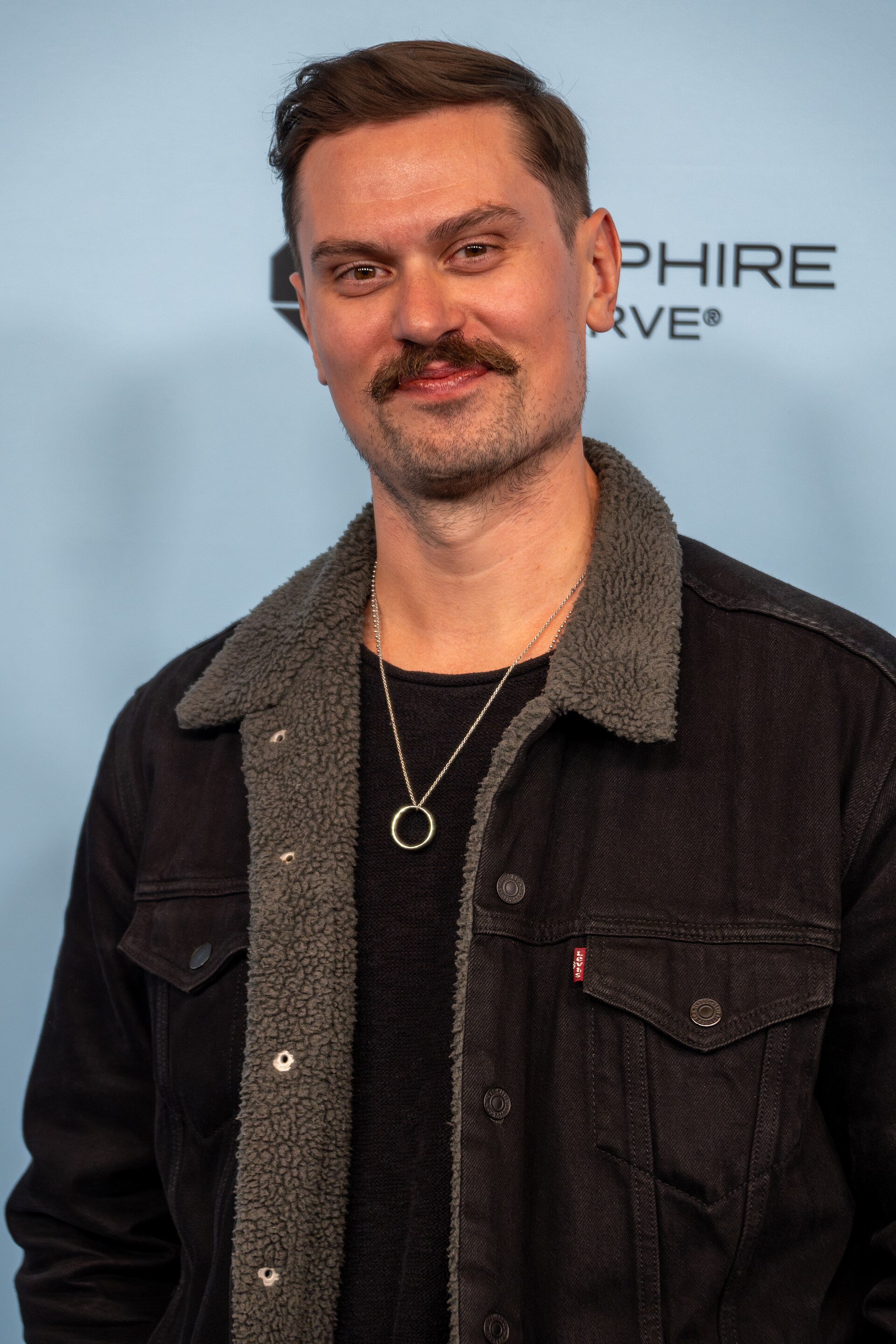JJ Phillips, actor, at the 2025 Sundance Film Festival for Touch Me