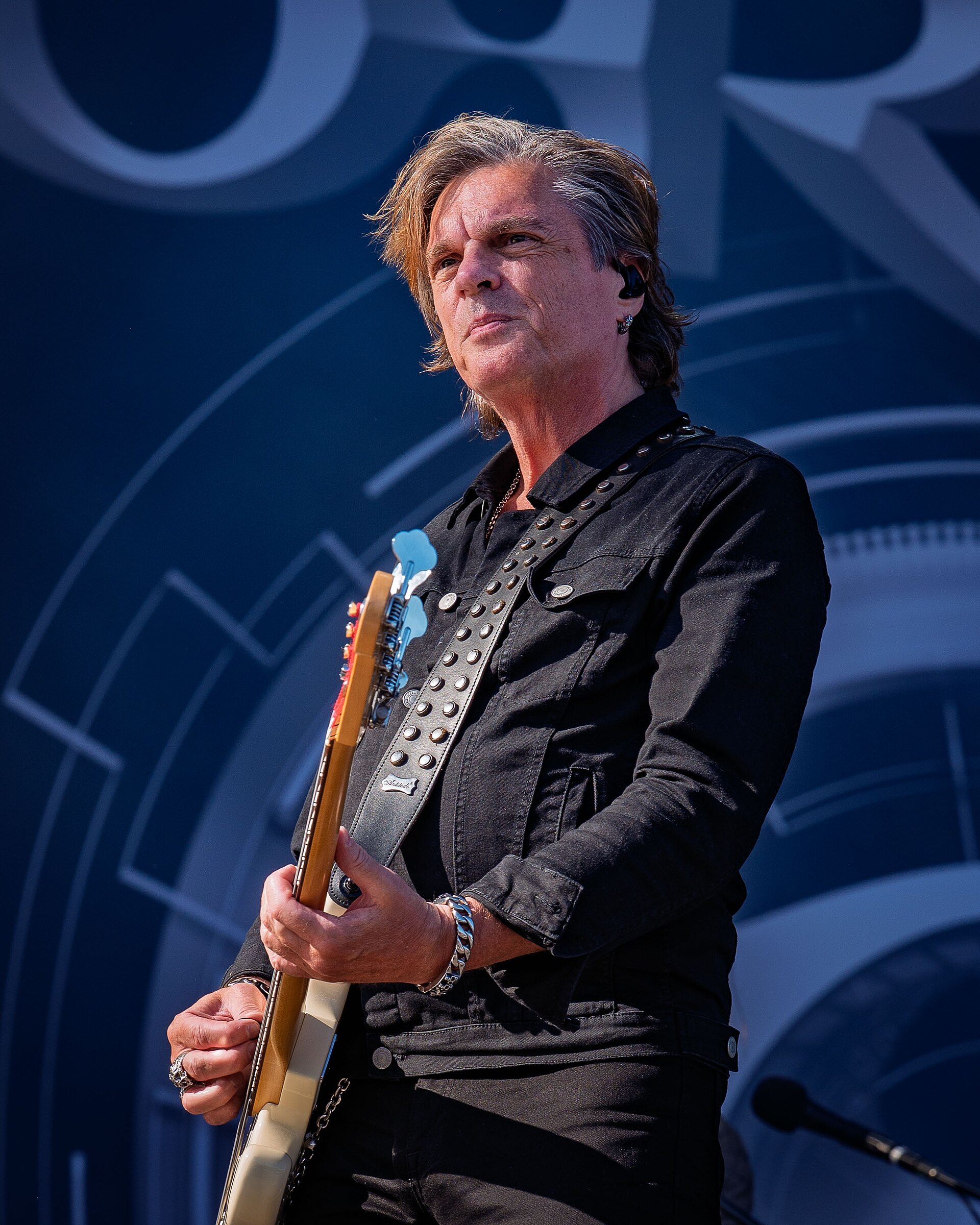 John Levén with Europe at the Tons of Rock festival in Oslo, Norway, 2024
