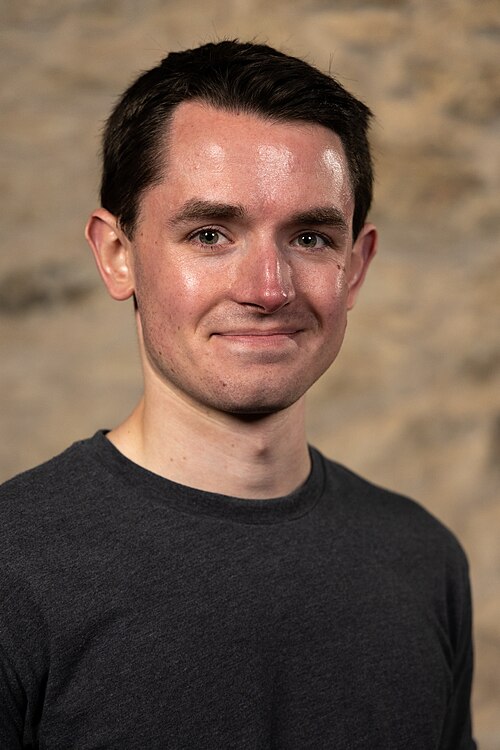Jack Gordon, Nonfiction Filmmaker, at the WikiPortraits studio at the 2025 SXSW Festival.