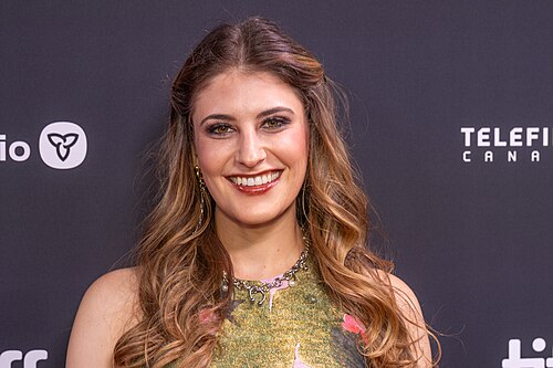 Jackie Langelier, guest, at the 2025 Toronto International Film Festival (TIFF) for the movie Adulthood.