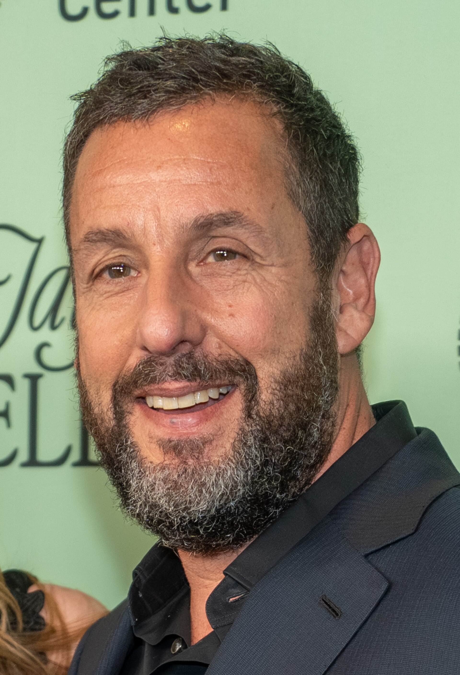 Jackie Sandler and Adam Sandler at the 63rd annual New York Film Festival at Lincoln Center in 2025 for the film Jay Kelly