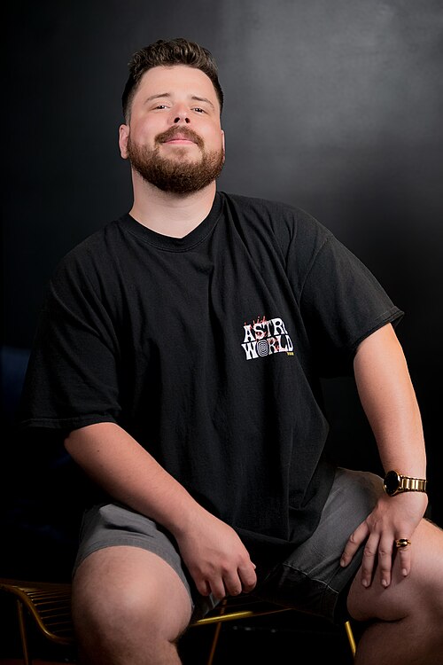 A portrait photo of Jacob Blackmon from the WikiStudio event during the 2026 SXSW