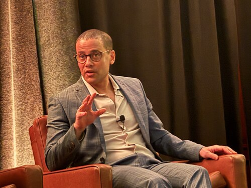 Jacob Mchangama, Executive Director at The Future of Free Speech and Research Professor at Vanderbilt University, speaking at the 2025 Knight Media Forum in Miami, Florida in February 2025