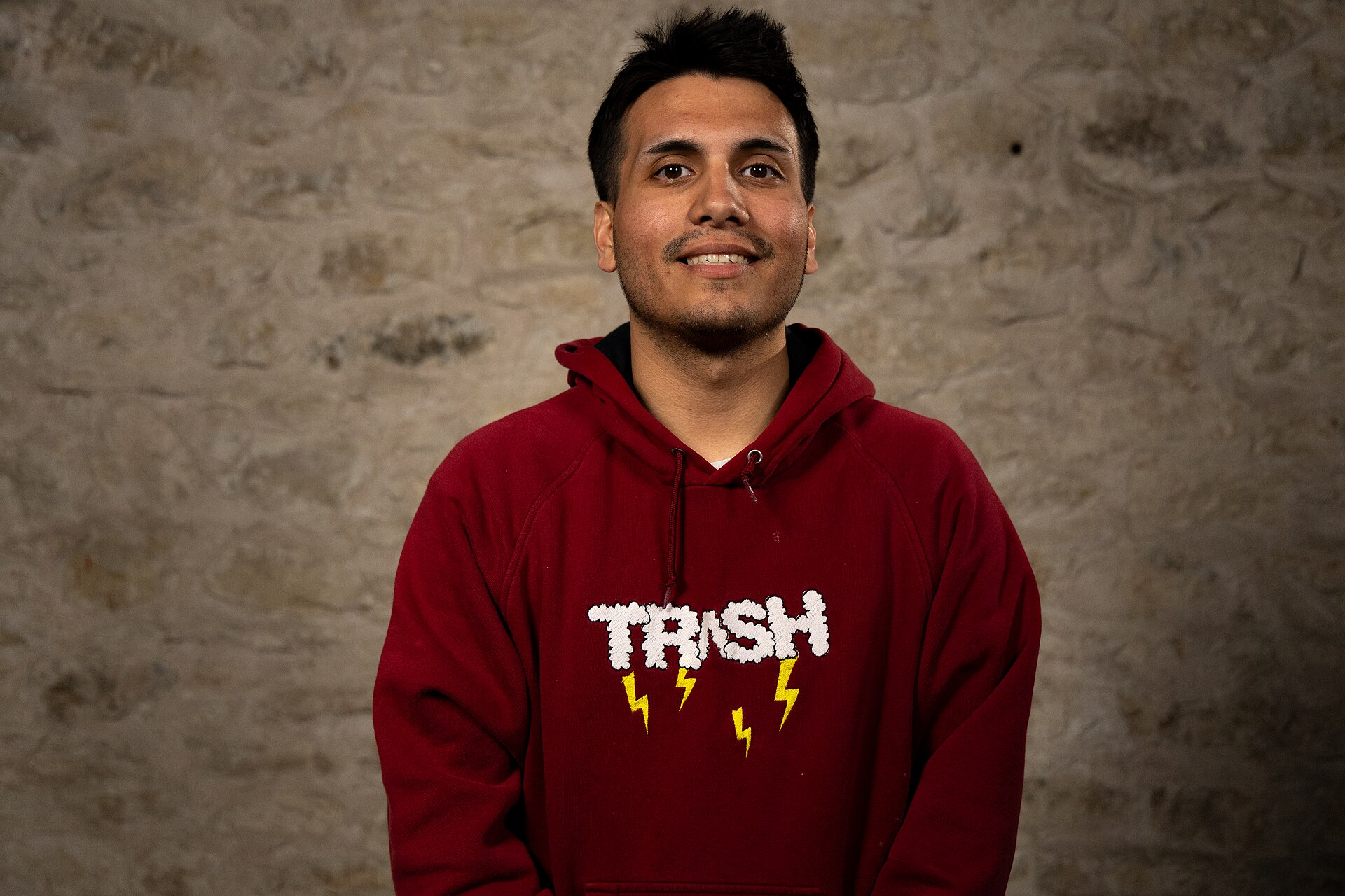 Jacob Rodriguez, Ceo, at the WikiPortraits studio at the 2025 SXSW Festival.