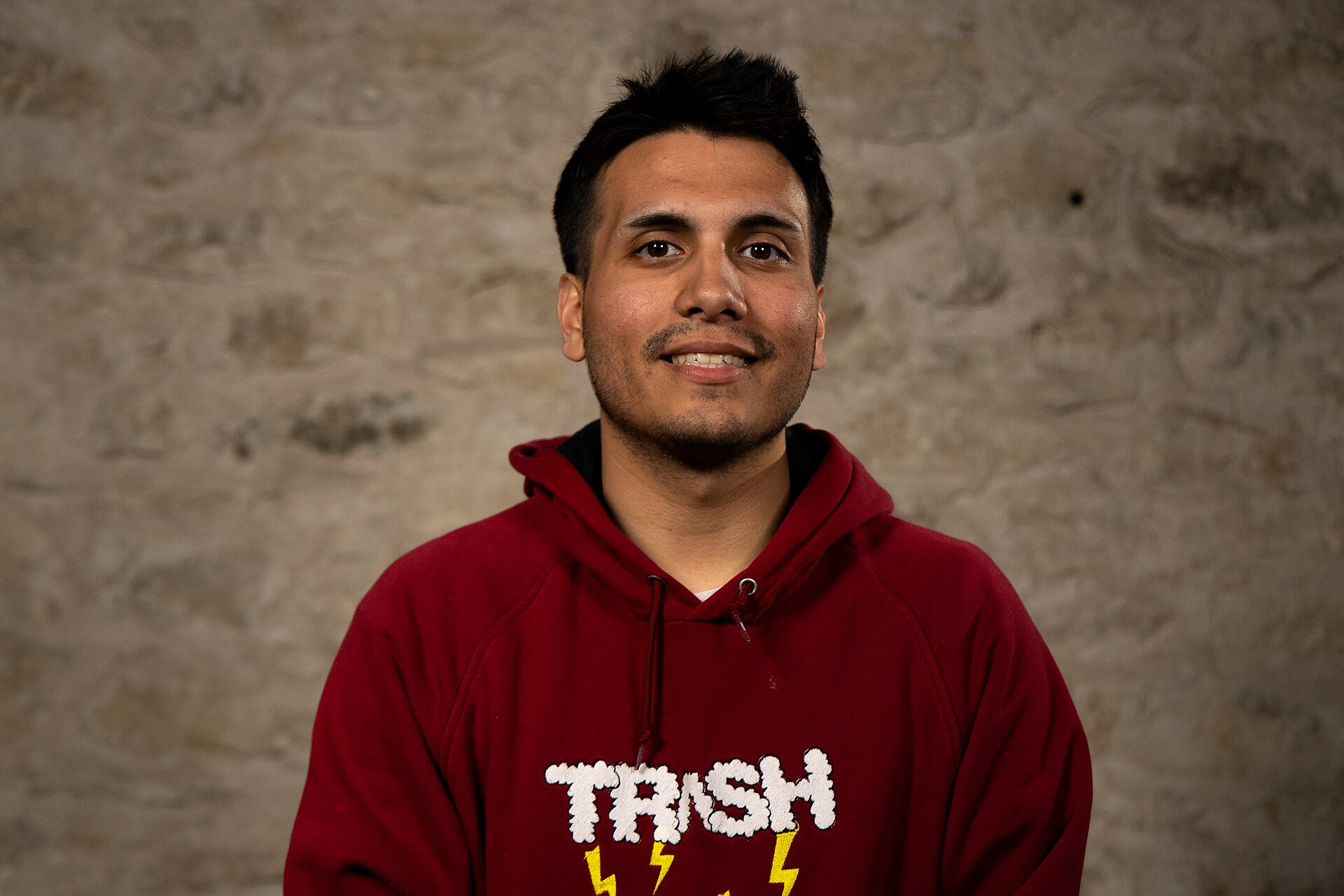 Jacob Rodriguez, Ceo, at the WikiPortraits studio at the 2025 SXSW Festival.