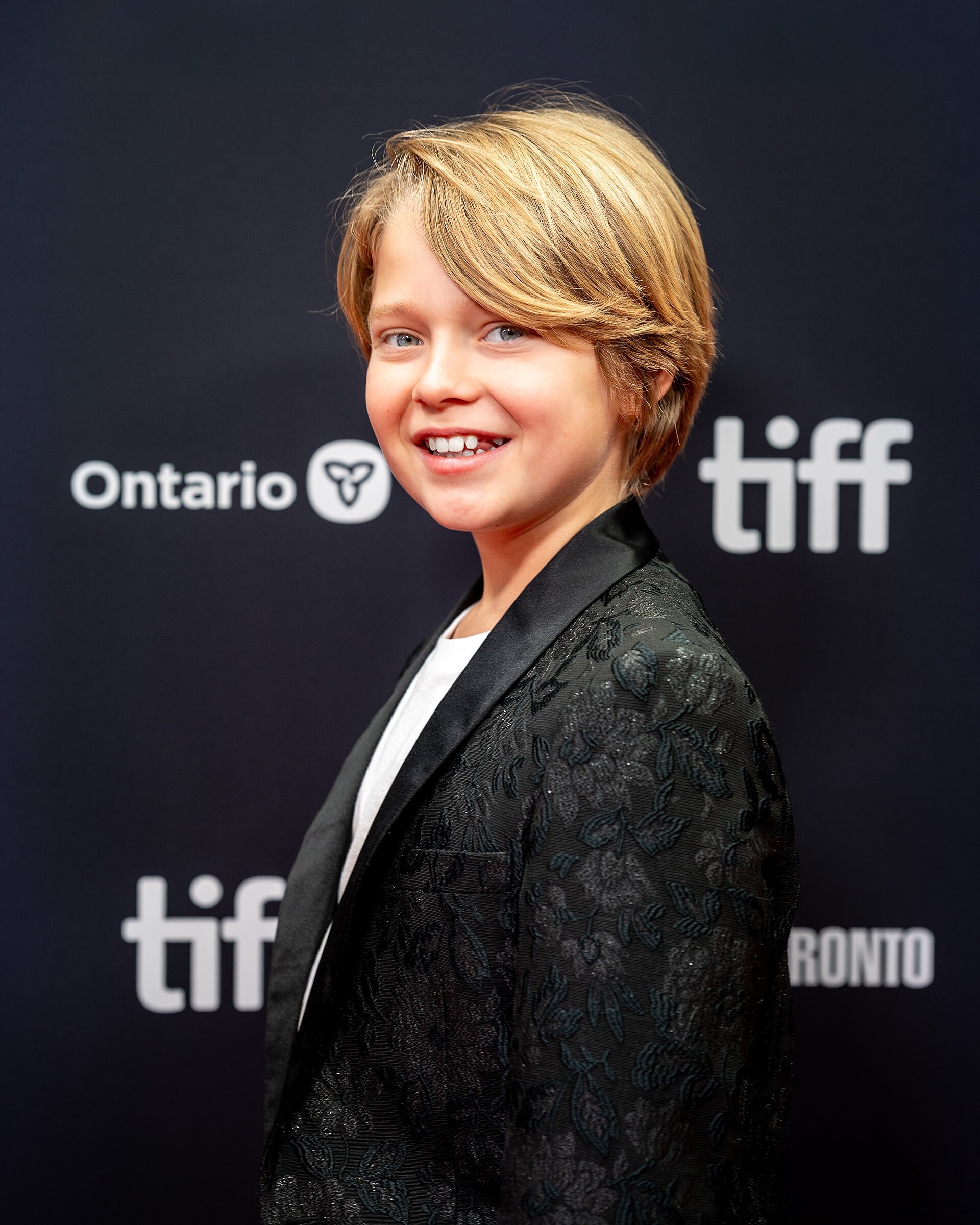 Jacobi Jupe at the premiere of Hamnet at the Toronto International Film Festival in 2025