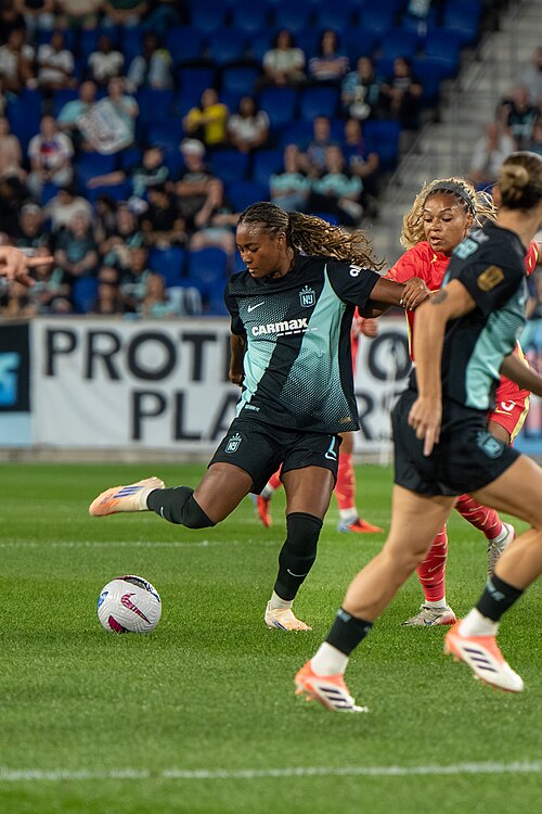 Jaedyn Shaw during Gotham FC vs Portland Thorns FC on 26 Sep 2025
