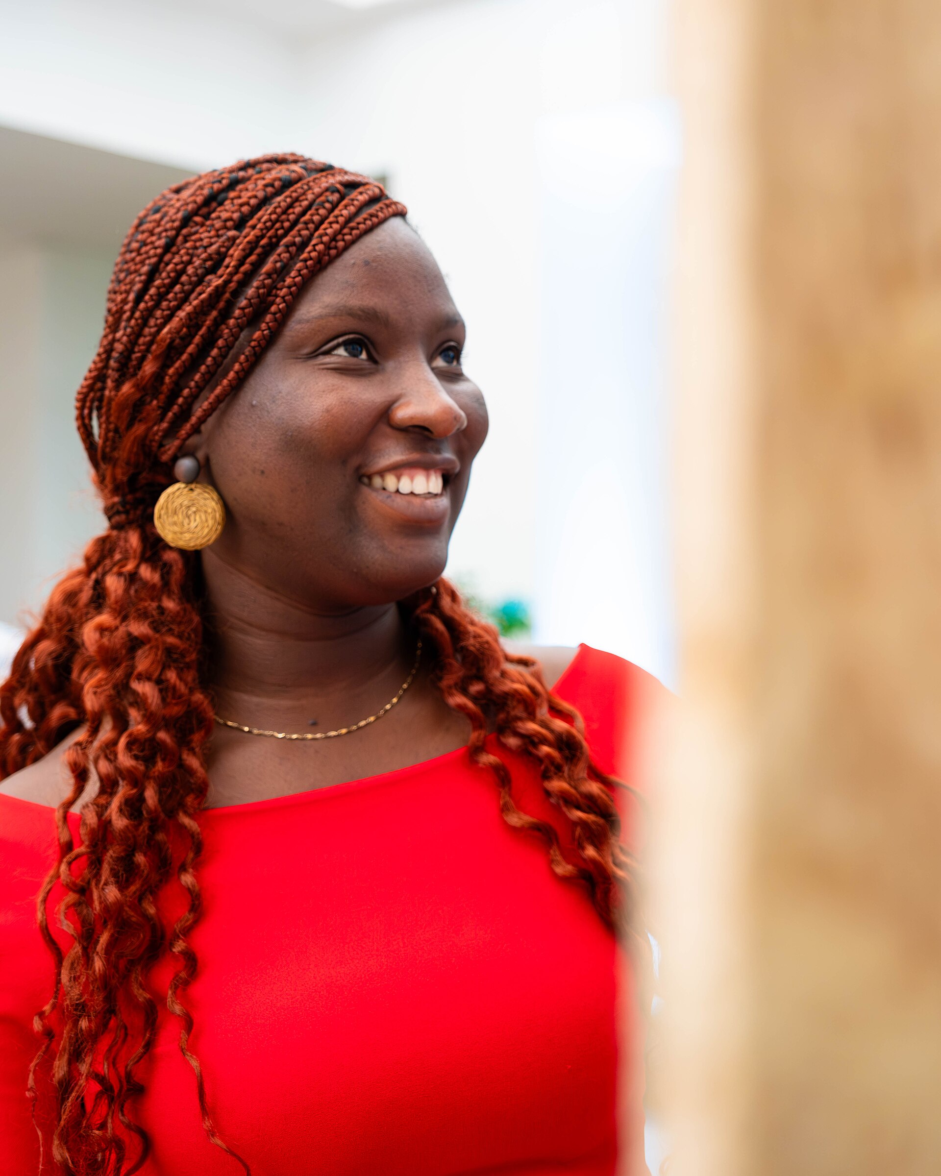 A Photo of Jael Boateng at Wikimania 2025 during the poster session