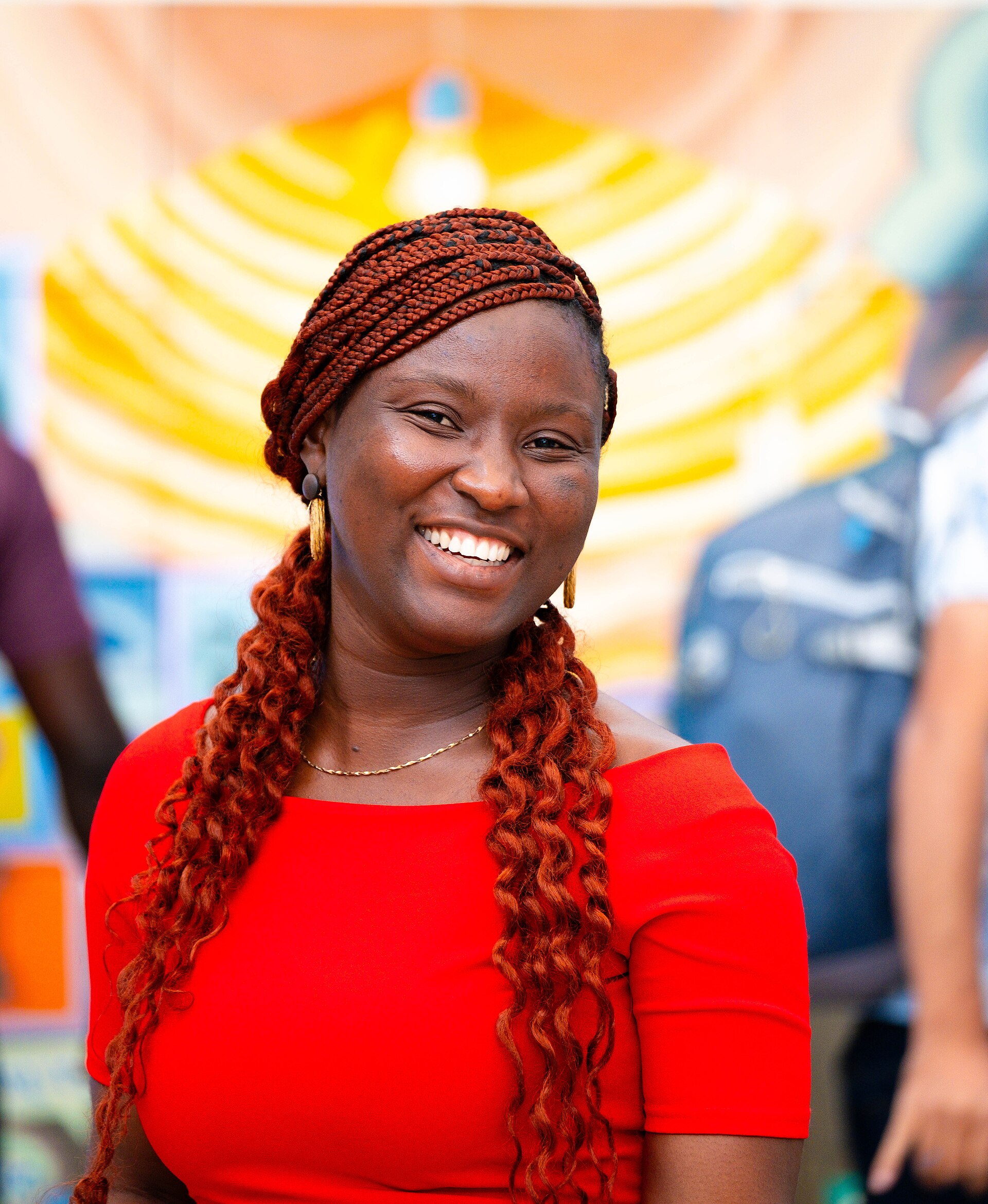 A Photo of Jael Boateng at Wikimania 2025 during the poster session
