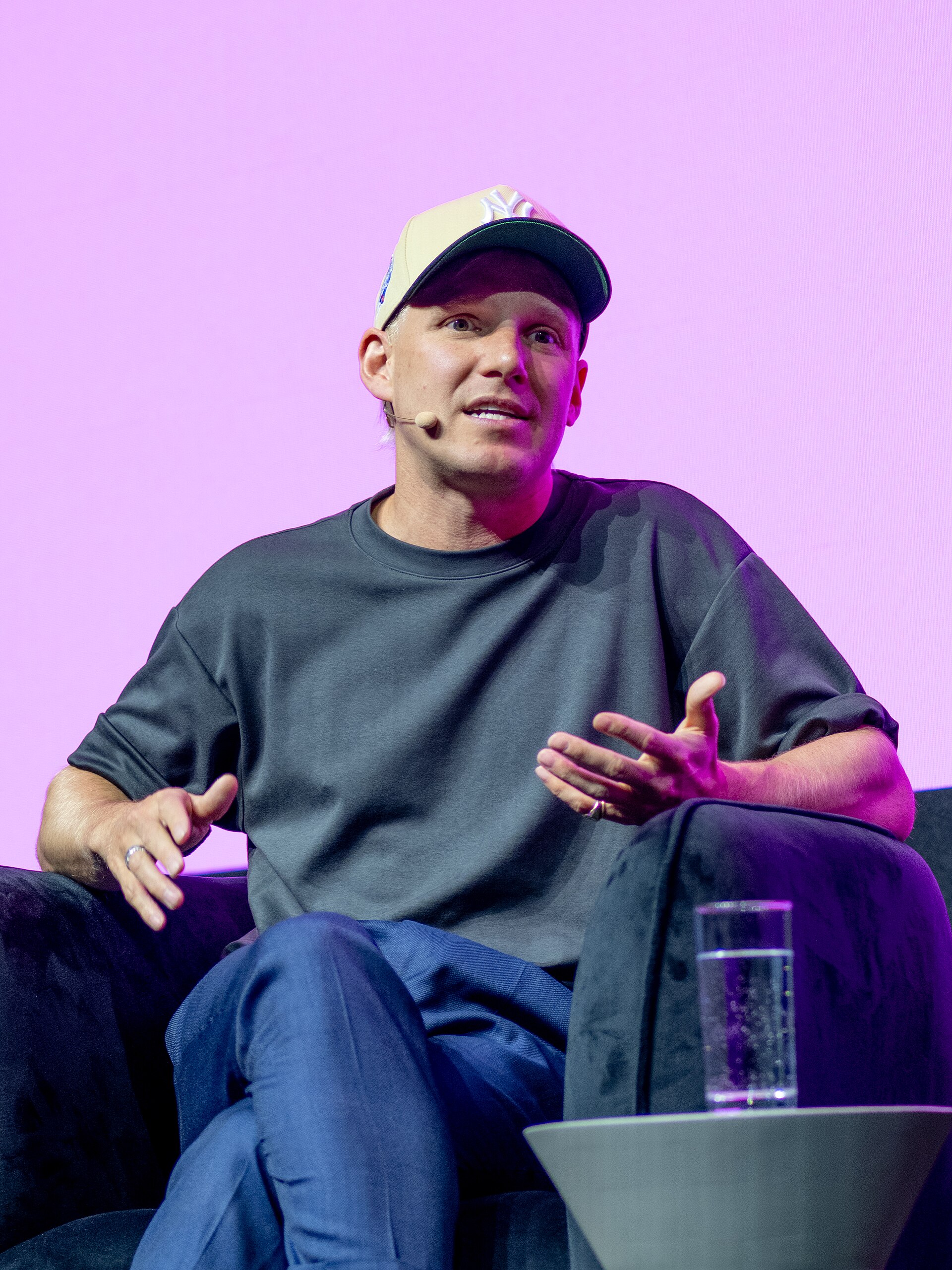 Jaime Laing, British media personality, entrepreneur, and presenter, at the 2025 SXSW London festival in London, England.