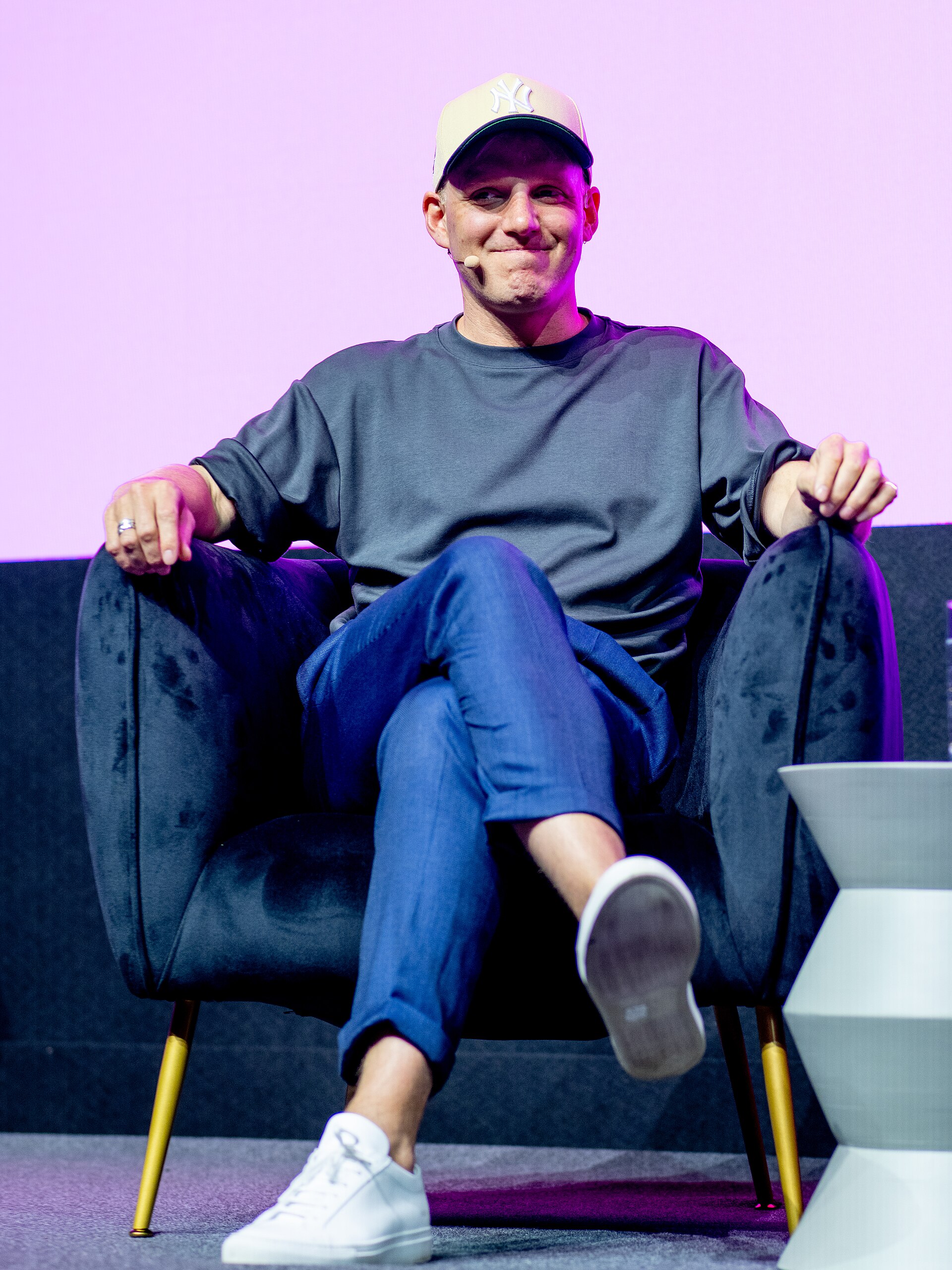 Jaime Laing, British media personality, entrepreneur, and presenter, at the 2025 SXSW London festival in London, England.