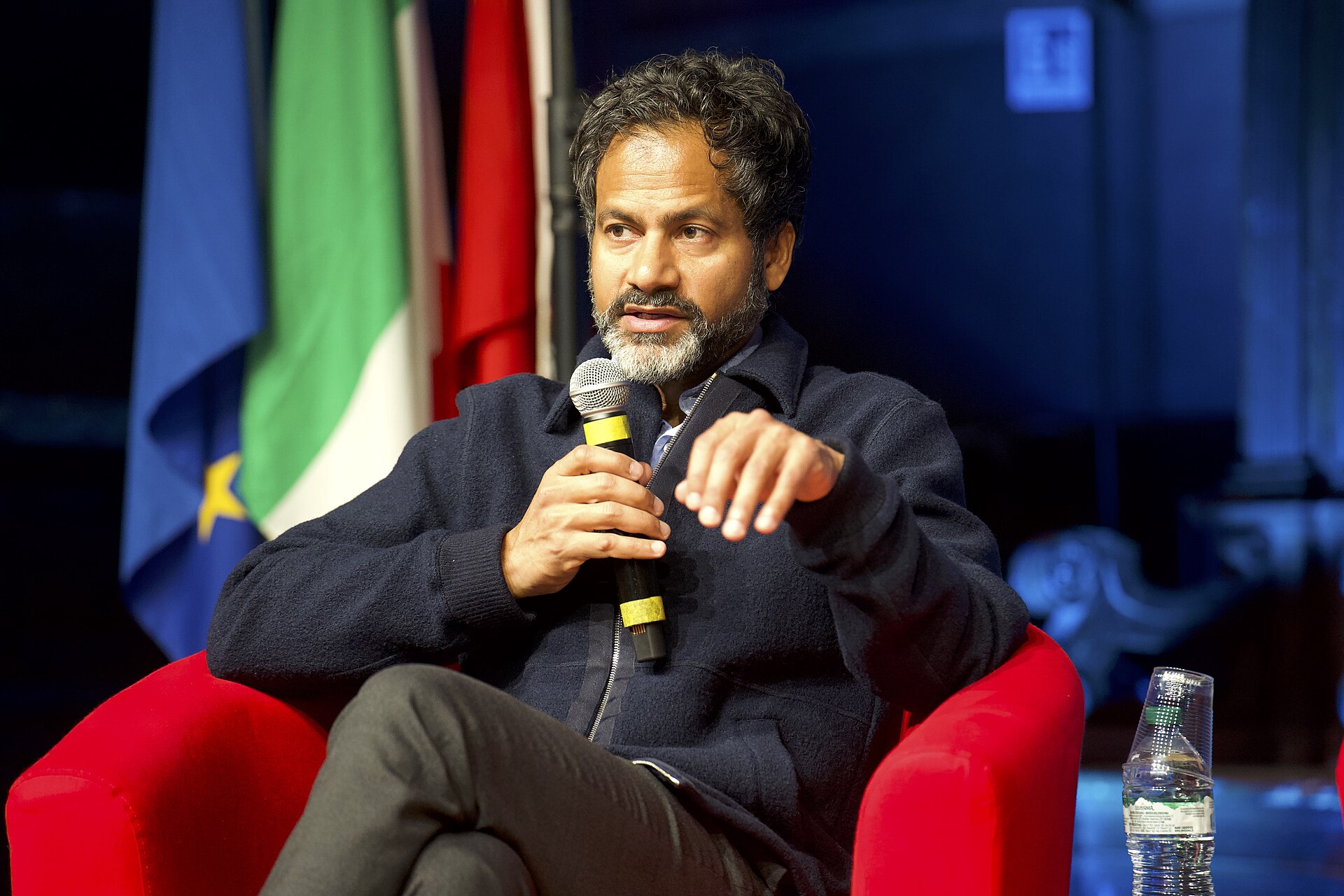 Jameel Jaffer, Executive Director of the Knight First Amendment Institute at Columbia University, at the International Journalism Festival 2024 in Perugia, Italy speaking on a panel called “Impact of leak prosecutions on the free press”