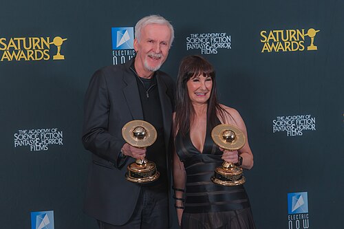 James Cameron & Gale Anne Hurd at the 53rd Saturn Awards