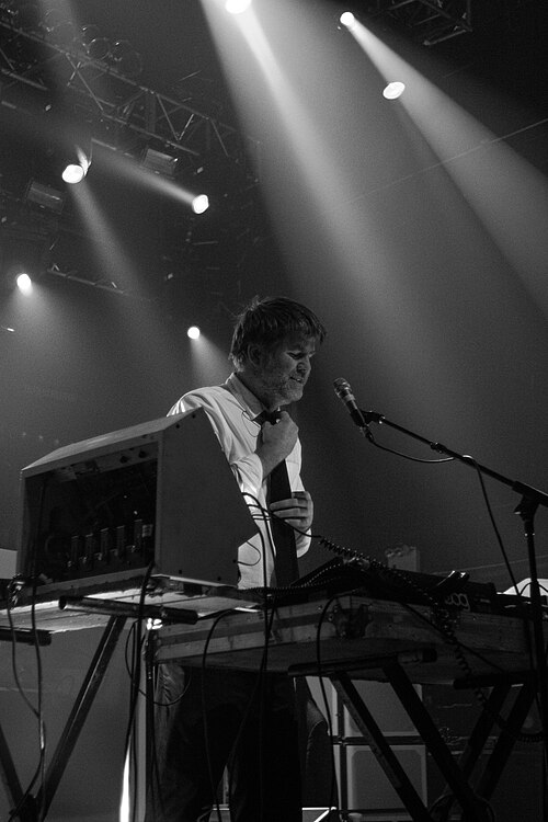 James Murphy of LCD Soundsystem at one of the band's then-final shows at Terminal 5