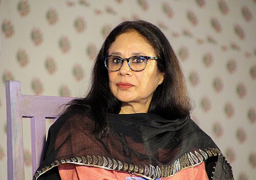 Janaki Bakhle, historian and author, at the 2025 Jaipur Literature Festival in Jaipur, India.