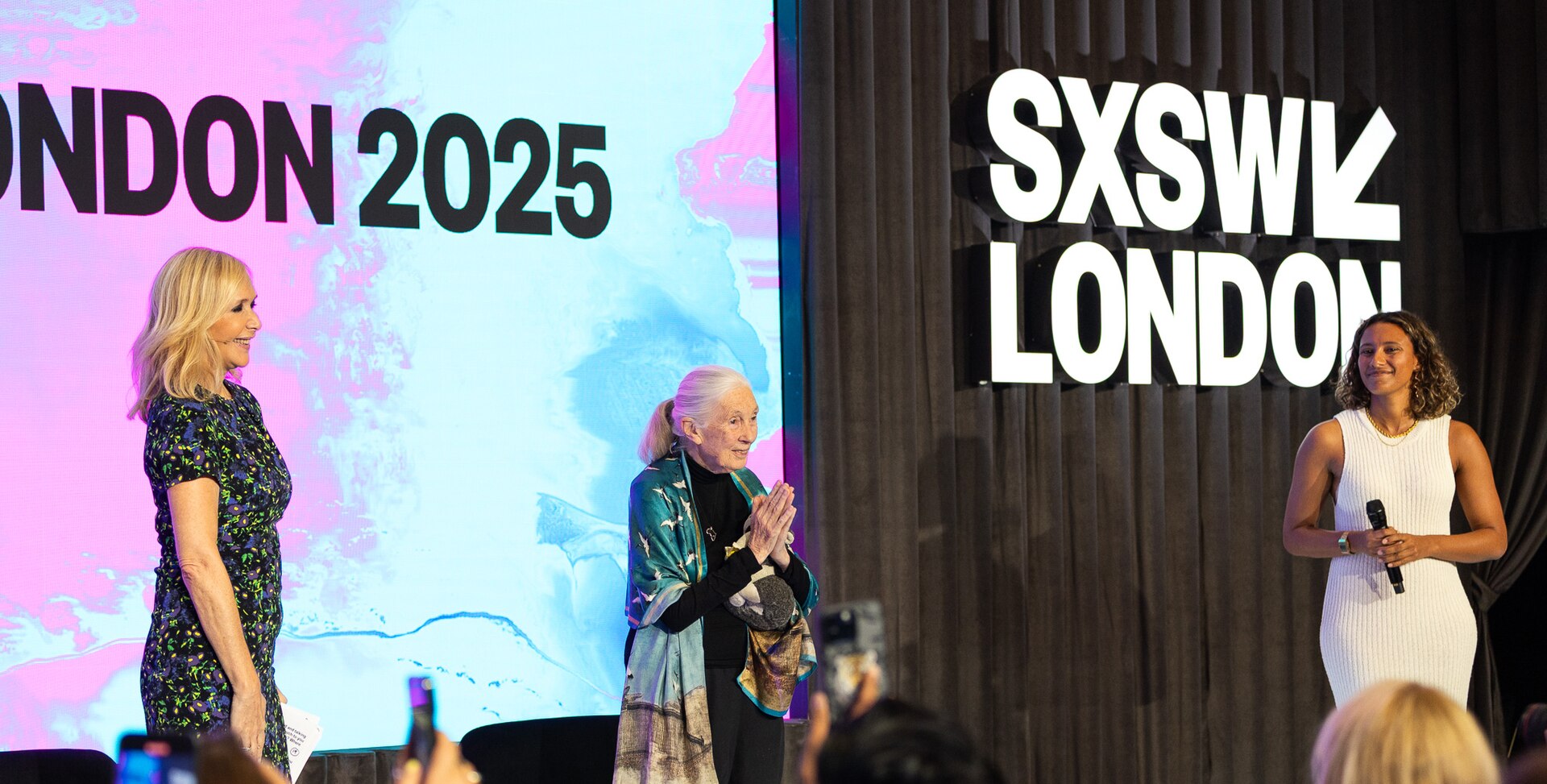Jane Goodall and Tania Bryer at SXSW London 2025