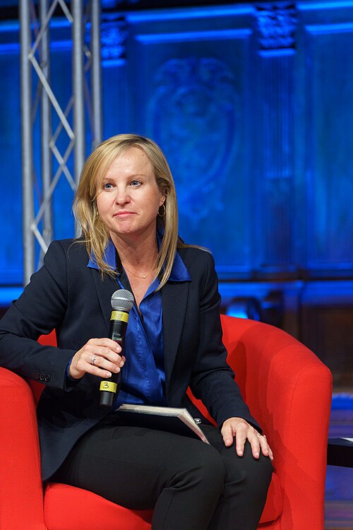 Jane Martinson, Jane Martinson, Professor at University of London, Regular columnist for the Guardian, speaking at the International Journalism Festival 2024 in Perugia, Italy on a panel called A life for journalism and justice.