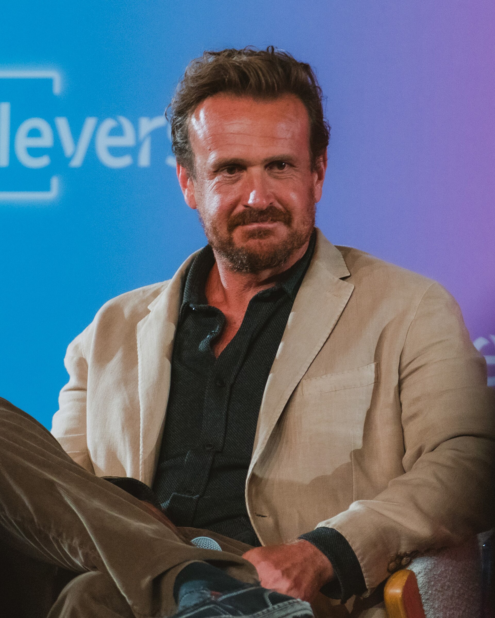 Jason Segel at an FYC panel for Shrinking at Televerse 2025 in Los Angeles, California.