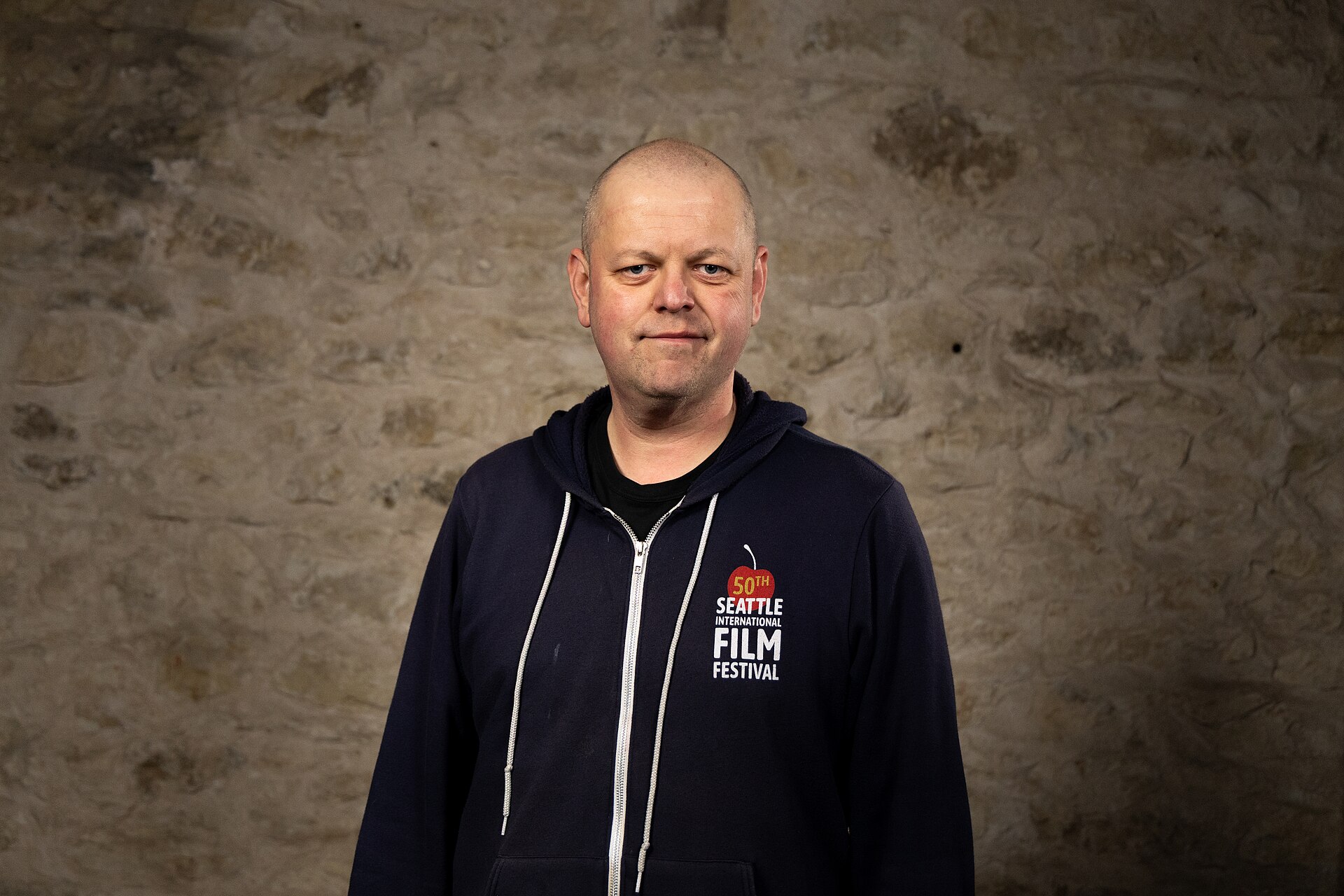 Jason Whyte, JW Media, at the WikiPortraits studio at the 2025 SXSW Festival.