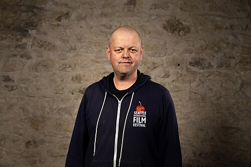 Jason Whyte, JW Media, at the WikiPortraits studio at the 2025 SXSW Festival.