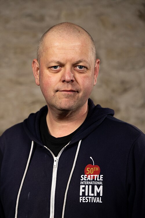 Jason Whyte, JW Media, at the WikiPortraits studio at the 2025 SXSW Festival.