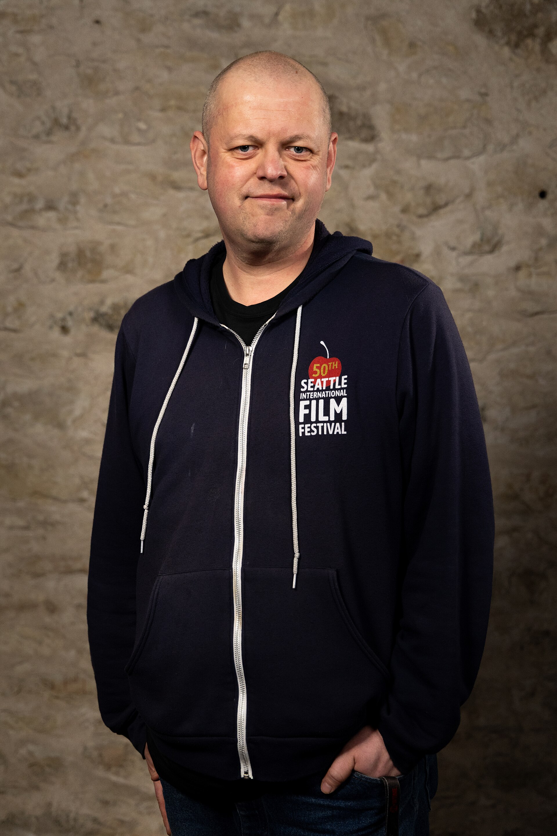 Jason Whyte, JW Media, at the WikiPortraits studio at the 2025 SXSW Festival.