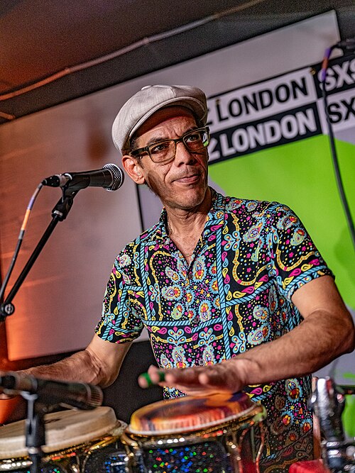 Javier Camilo performing with Lokkhi Terra at SXSW London, June 2025