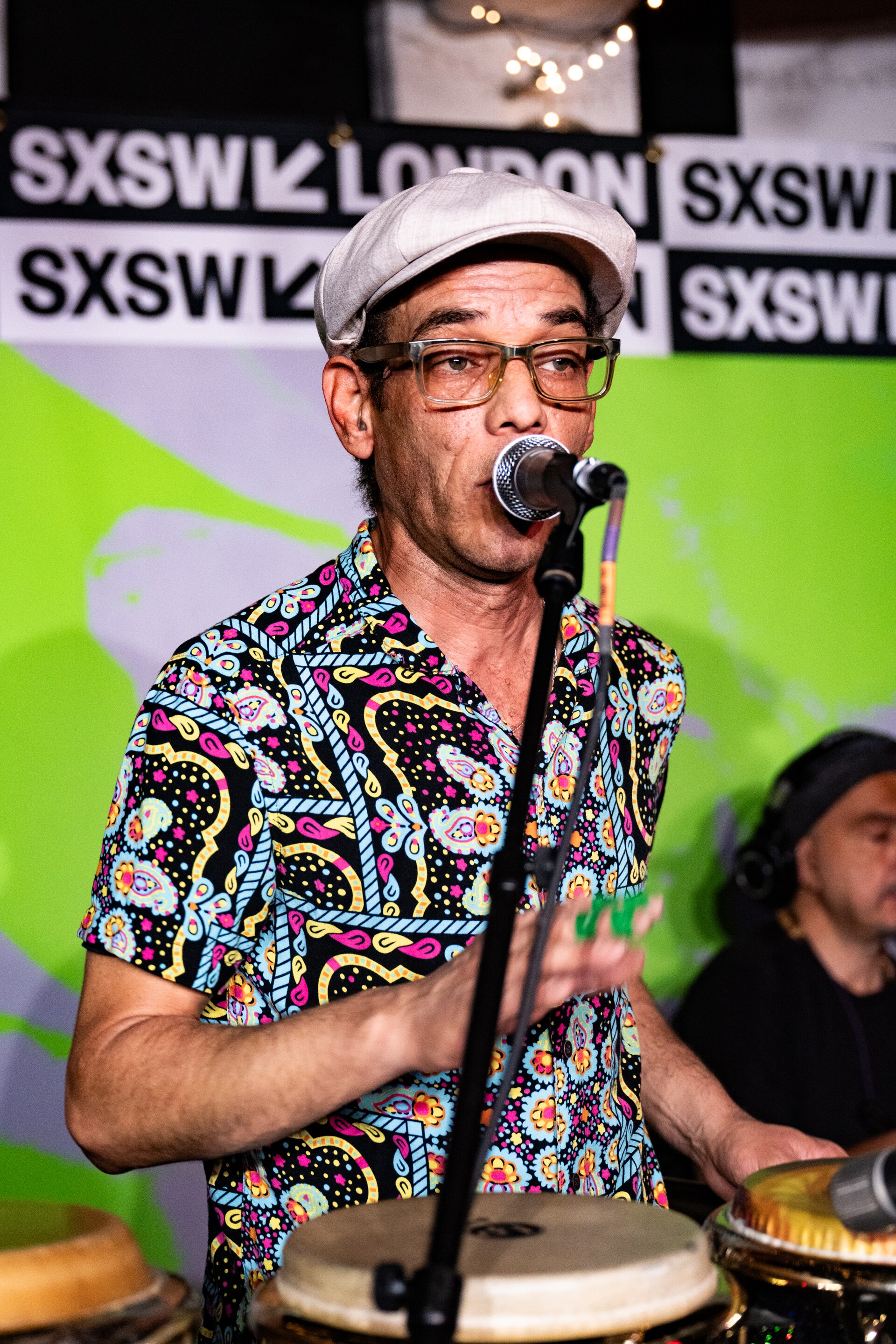 Javier Camilo performing with Lokkhi Terra at SXSW London, June 2025