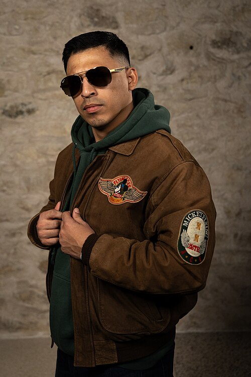 Jayy Garcia, Supply Chain manager, at the WikiPortraits studio at the 2025 SXSW Festival.