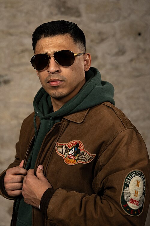 Jayy Garcia, Supply Chain manager, at the WikiPortraits studio at the 2025 SXSW Festival.