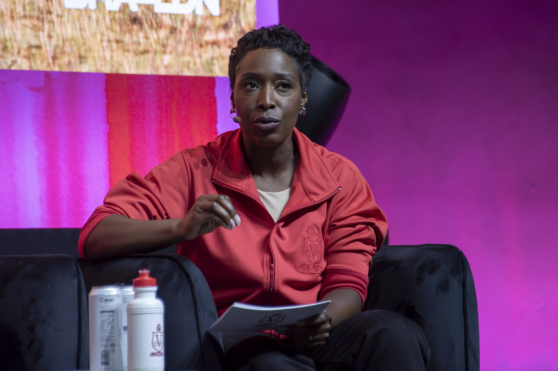 Jeanette Kwakye, UK Champion athlete and broadcaster, at the SXSW London festival hosted in London, England during June 2025.