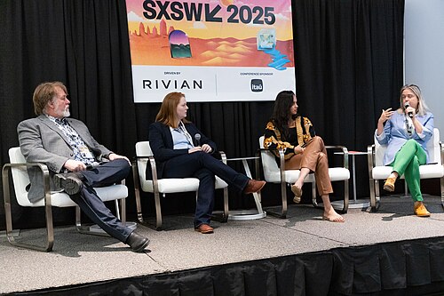 Jeff Turner, Chelsea Turner, Malaika Vaz, and Elena Favilli at the 2025 South by Southwest festival.