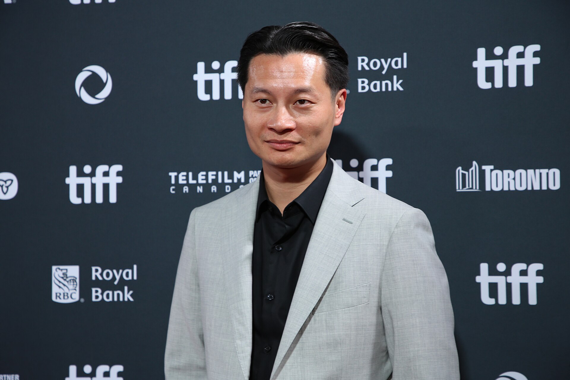 Jeff Yung, actor, at the 2024 Toronto International Film Festival (TIFF) for the movie The Shrouds.