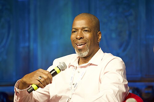 Jeffrey Sterling, a former CIA who served two and a half years in prison after being convicted of violating the Espionage Act, at the International Journalism Festival 2024 in Perugia, Italy, speaking on a panel called “Impact of leak prosecutions on the free press”