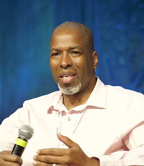 Jeffrey Sterling, a former CIA who served two and a half years in prison after being convicted of violating the Espionage Act, at the International Journalism Festival 2024 in Perugia, Italy, speaking on a panel called “Impact of leak prosecutions on the free press”