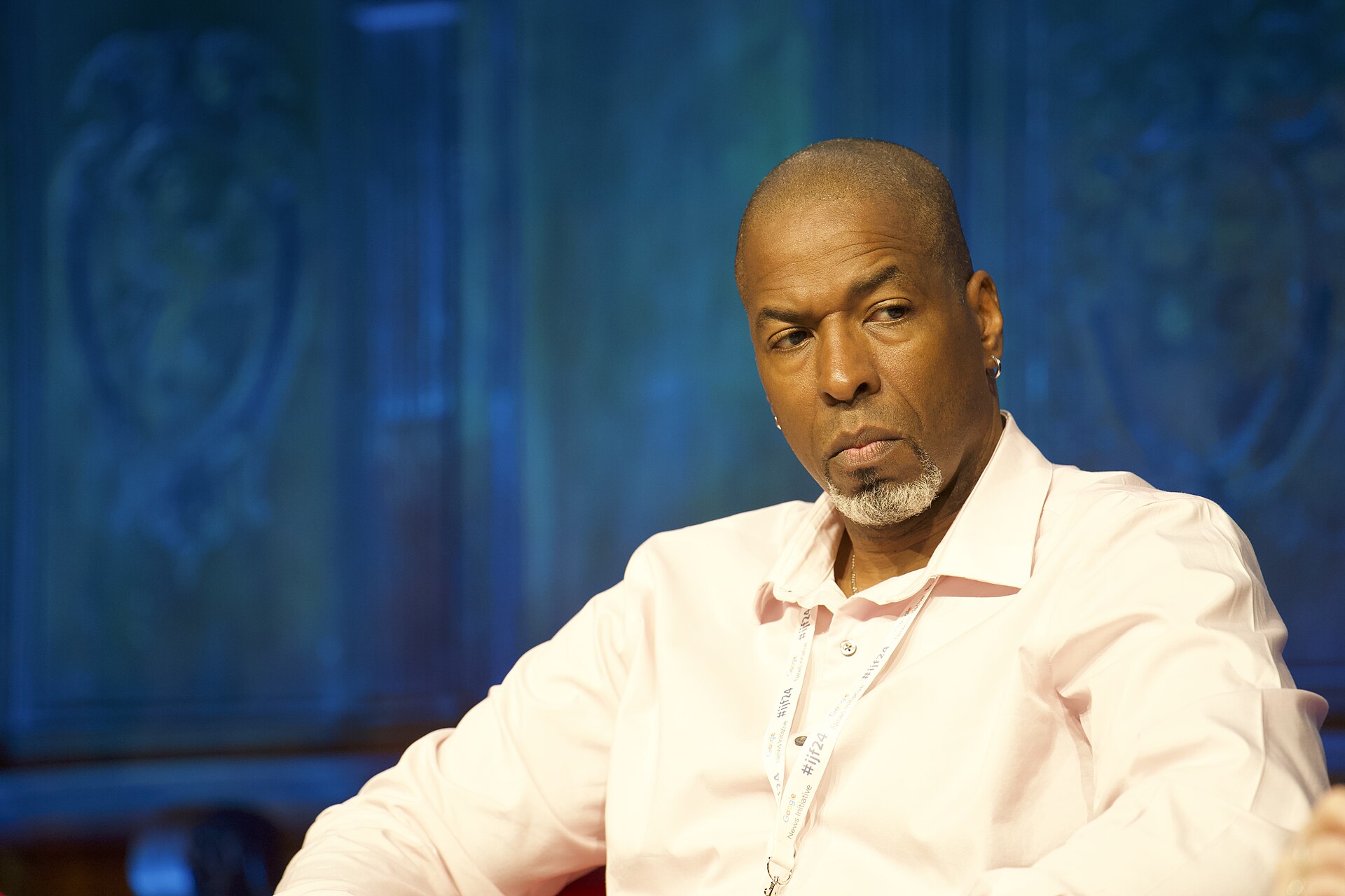 Jeffrey Sterling, a former CIA who served two and a half years in prison after being convicted of violating the Espionage Act, at the International Journalism Festival 2024 in Perugia, Italy, speaking on a panel called “Impact of leak prosecutions on the free press”