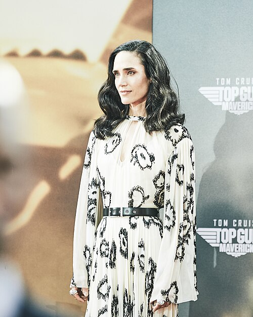 Jennifer Connelly attends the Top Gun: Maverick premiere in London on May 19, 2022