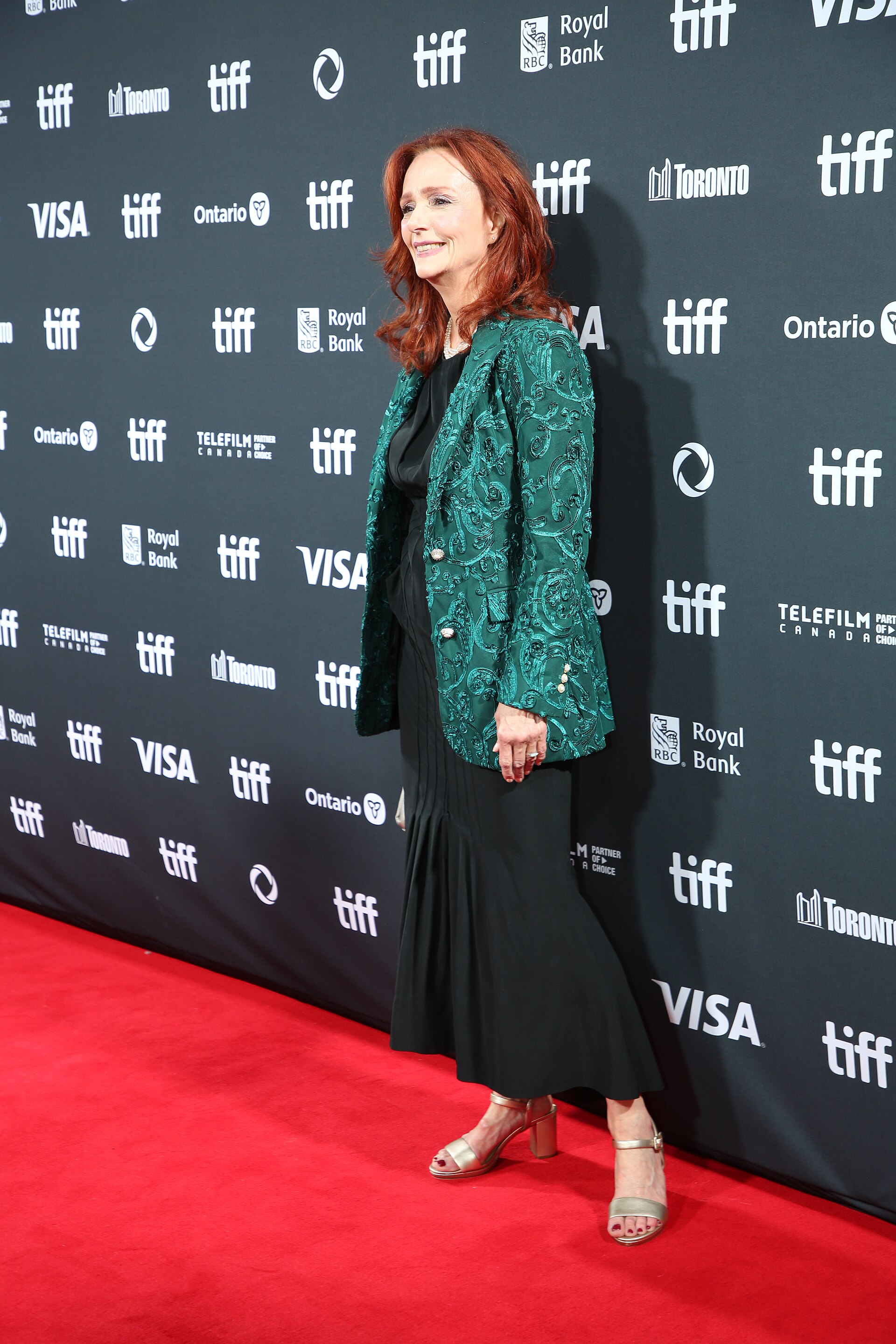 Jennifer Dale, actor, at the 2024 Toronto International Film Festival (TIFF) for the movie The Shrouds.