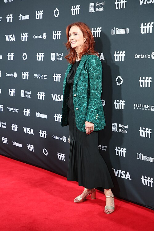 Jennifer Dale, actor, at the 2024 Toronto International Film Festival (TIFF) for the movie The Shrouds.