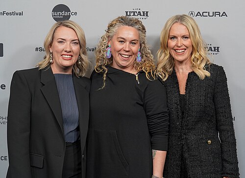 Jennifer Robinson, Ania Trzebiatowska, and Selina Miles at Silenced premiere at the 2026 Sundance Film Festival